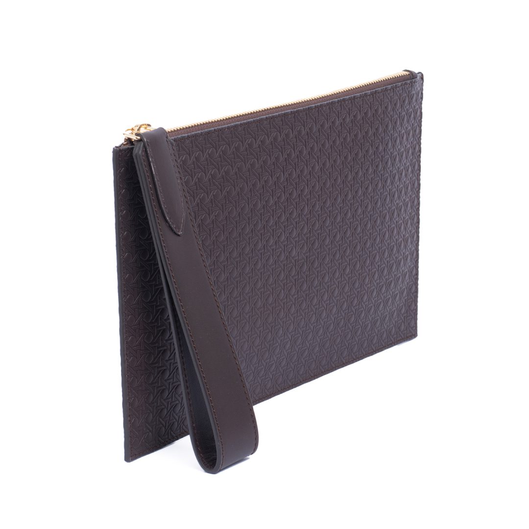 Flat Clutch Rattan Embossed by Palmgrens |
