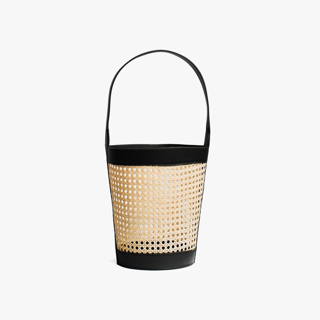 Rattan Bucket Bag by Palmgrens |