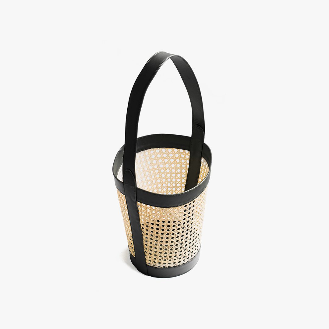 Rattan Bucket Bag by Palmgrens |