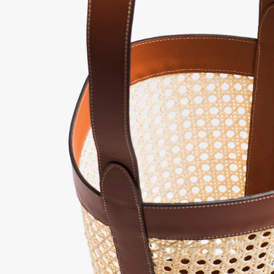 Rattan Bucket Bag by Palmgrens |