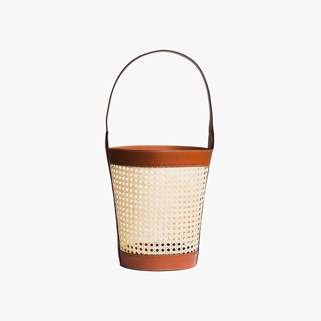 Rattan Bucket Bag by Palmgrens |