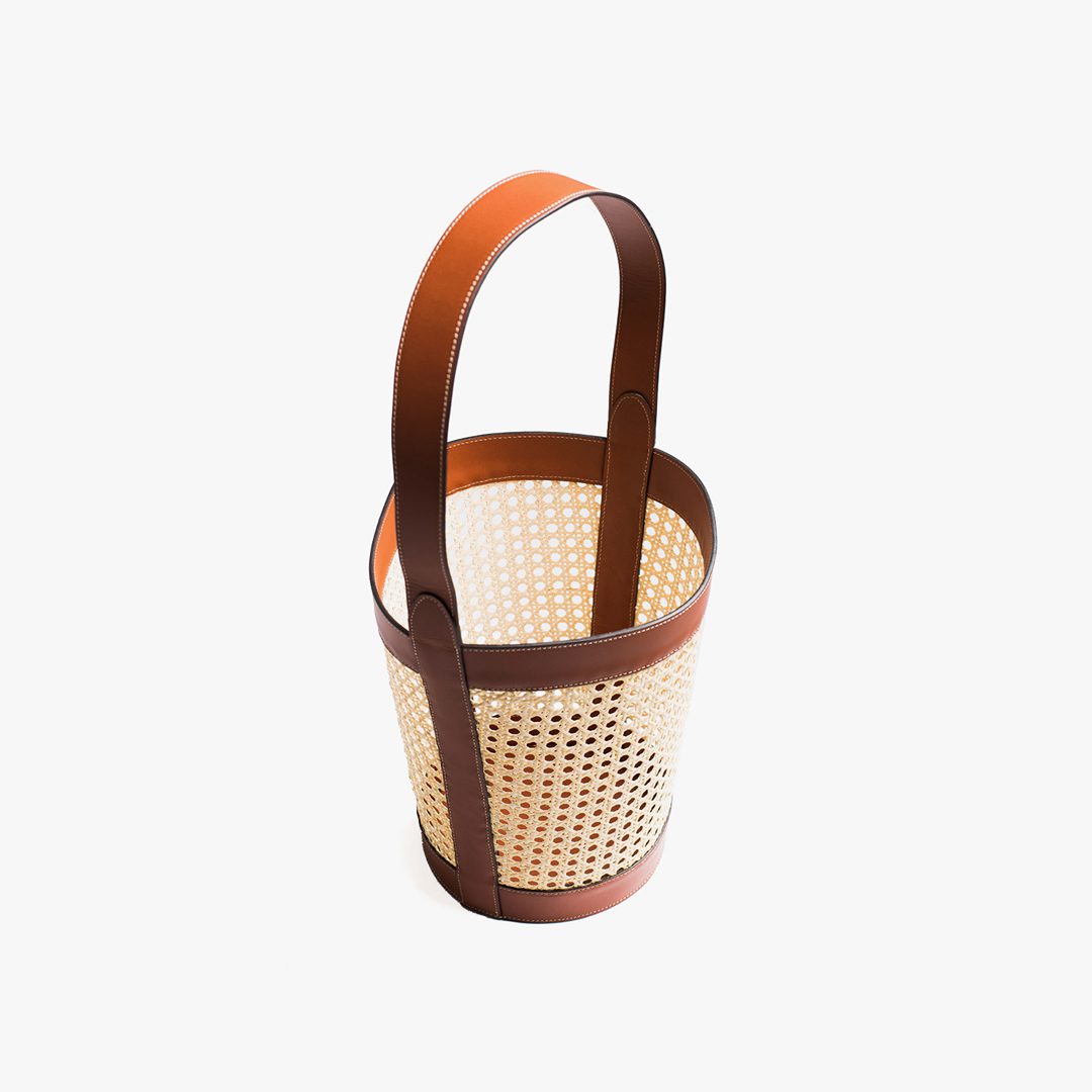 Rattan Bucket Bag by Palmgrens |