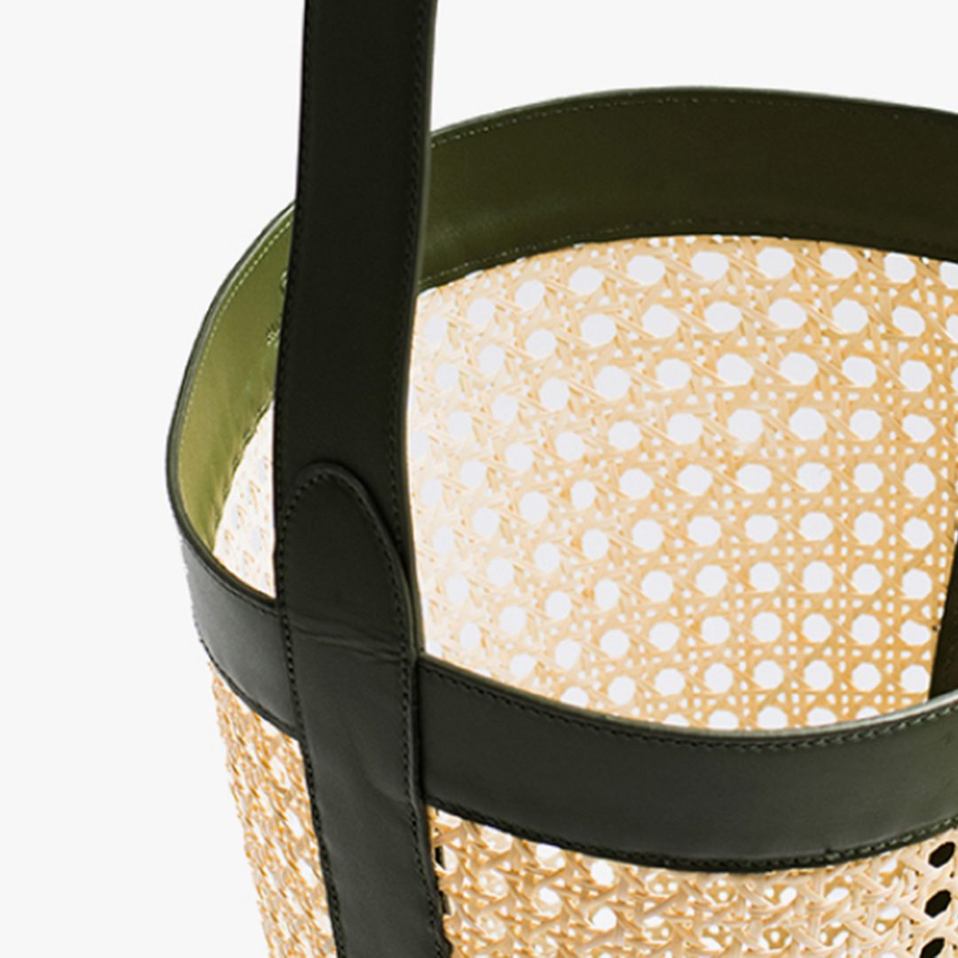 Rattan Bucket Bag by Palmgrens |