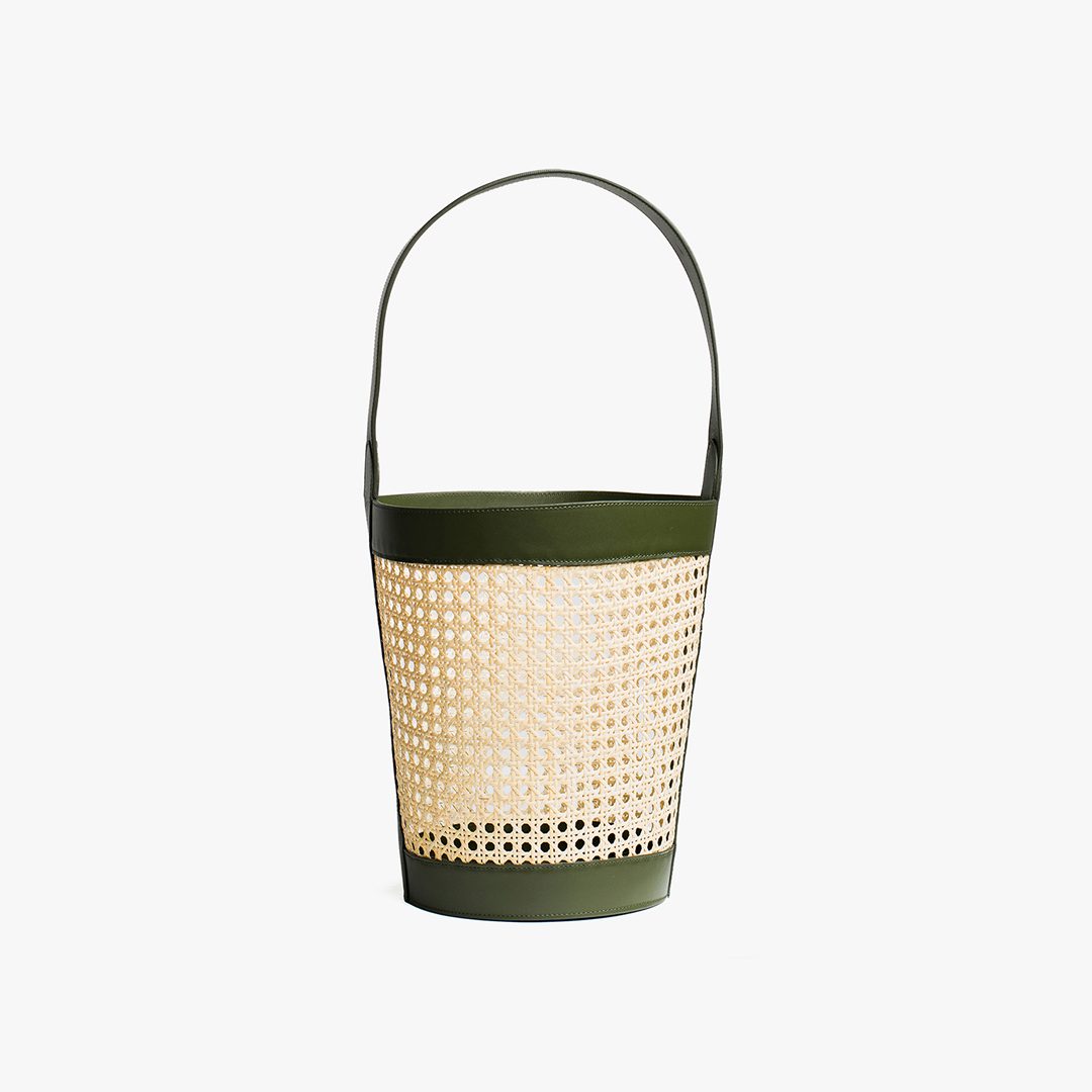 Rattan Bucket Bag by Palmgrens |