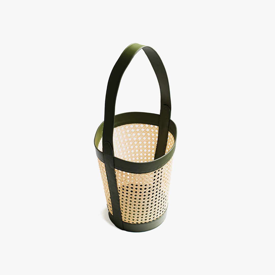 Rattan Bucket Bag by Palmgrens |