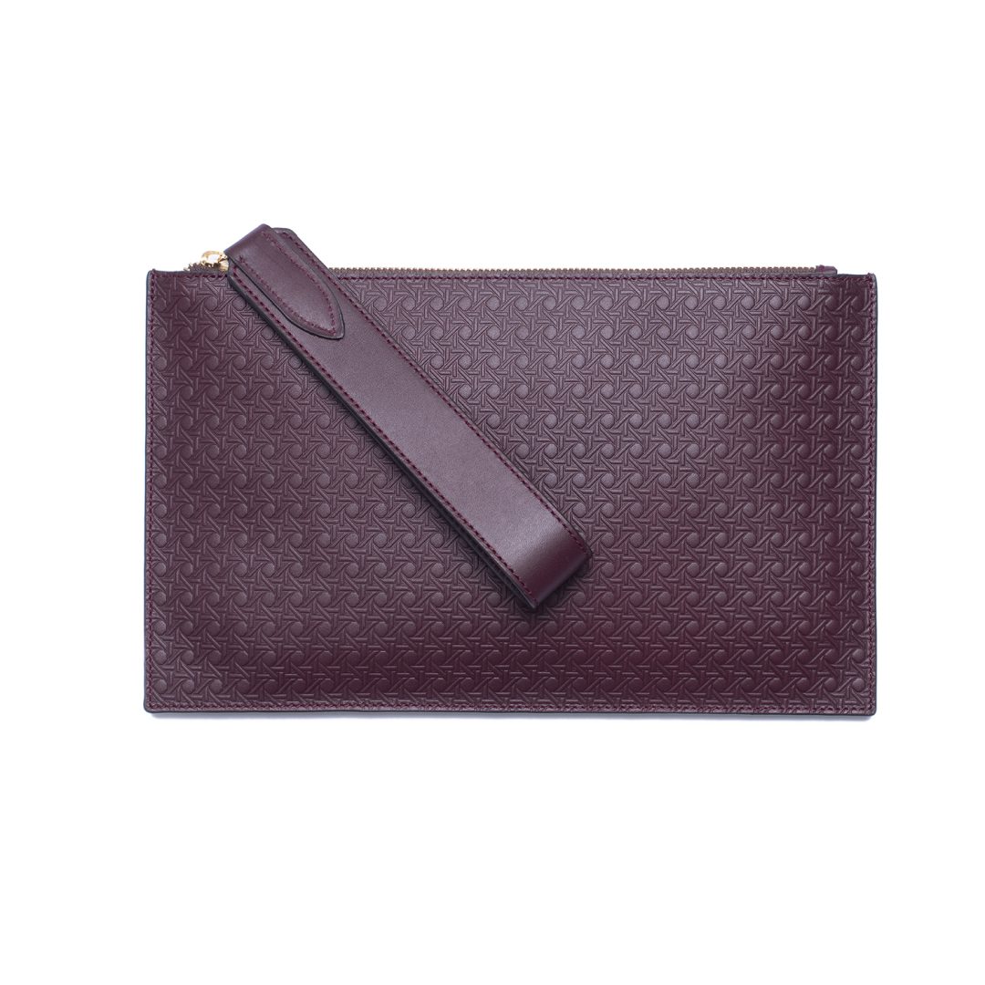 Flat Clutch Rattan Embossed by Palmgrens |