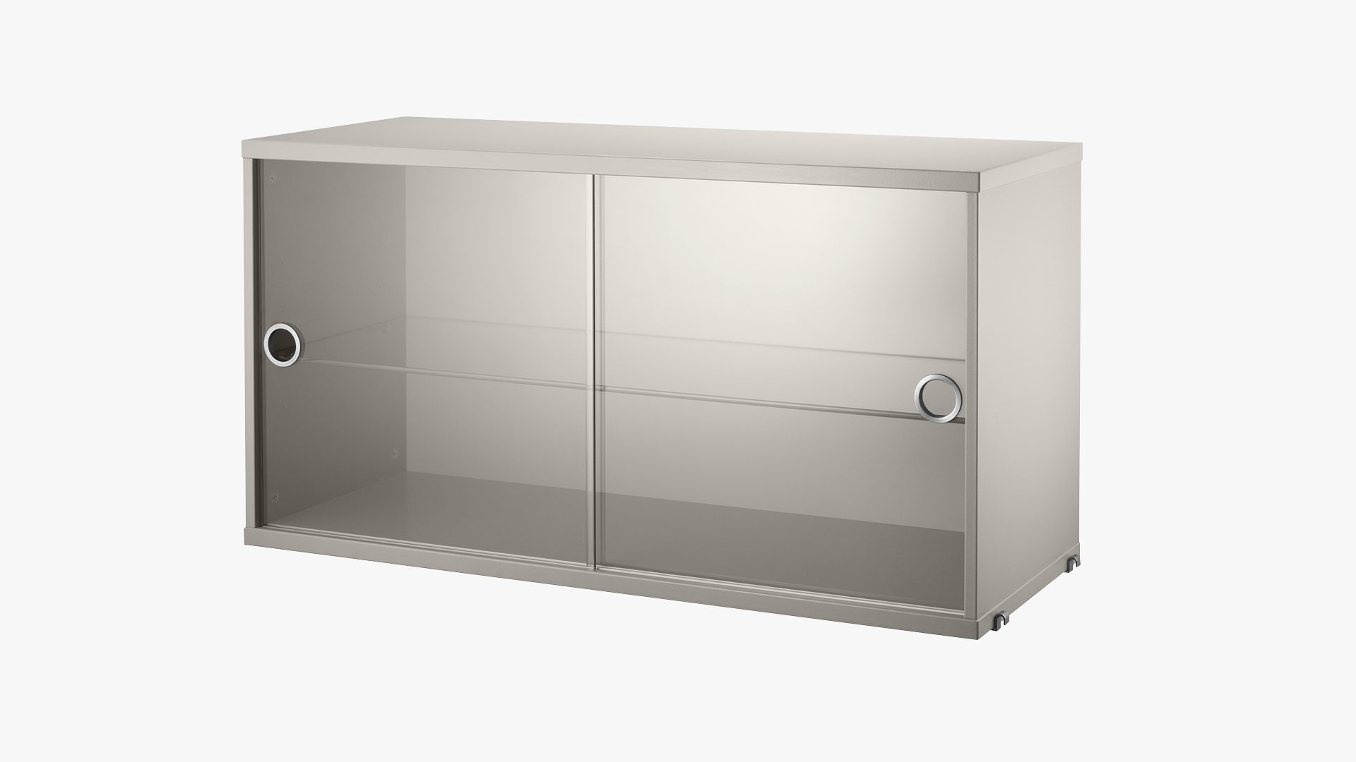 String® System Display Cabinet with Sliding Glass Doors
