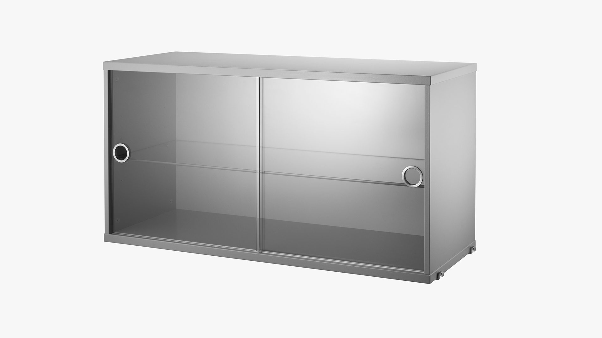 String® System Display Cabinet with Sliding Glass Doors