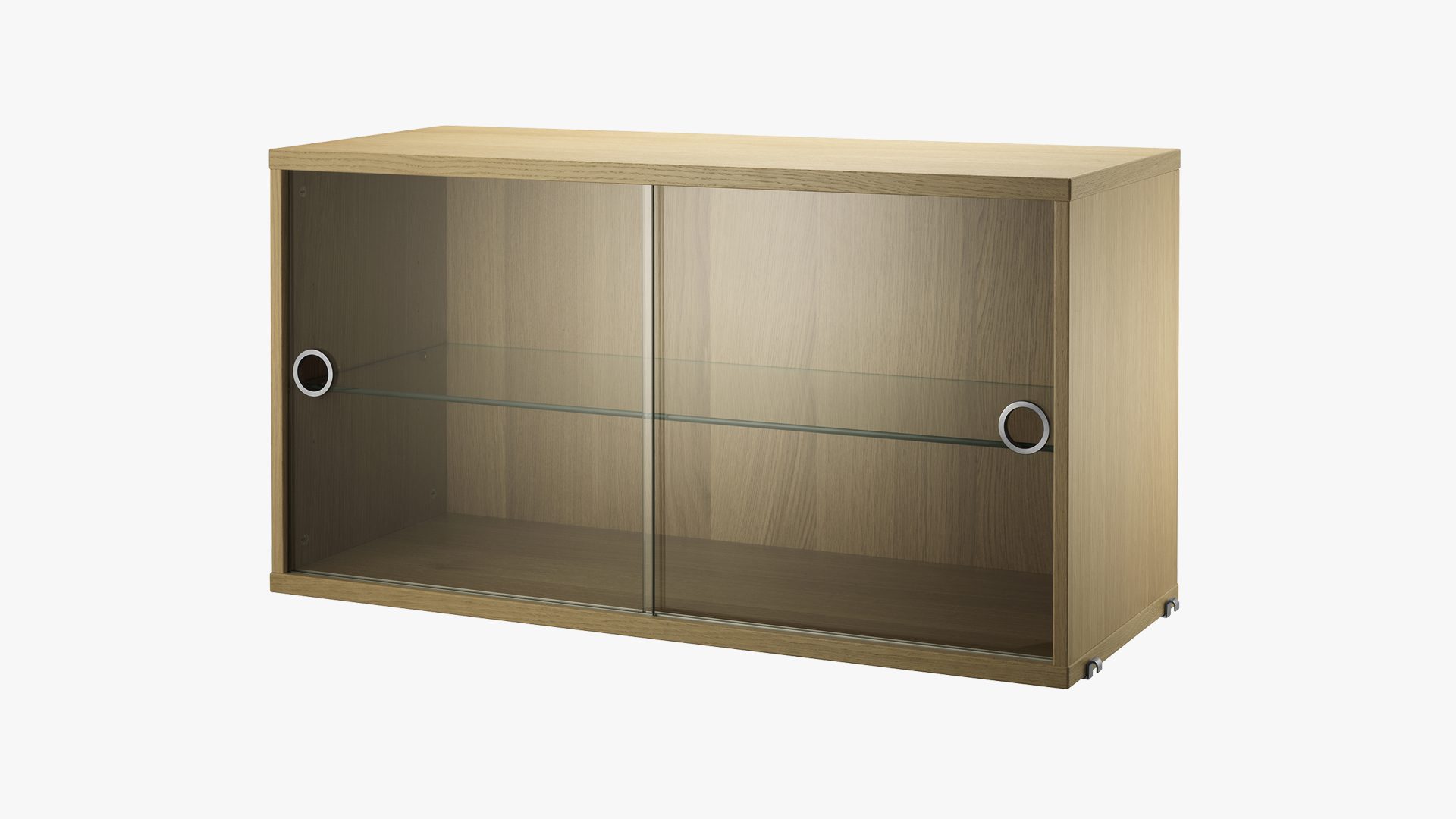 String® System Display Cabinet with Sliding Glass Doors