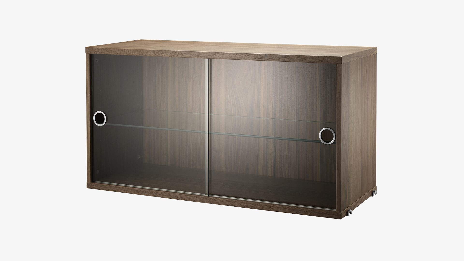 String® System Display Cabinet with Sliding Glass Doors
