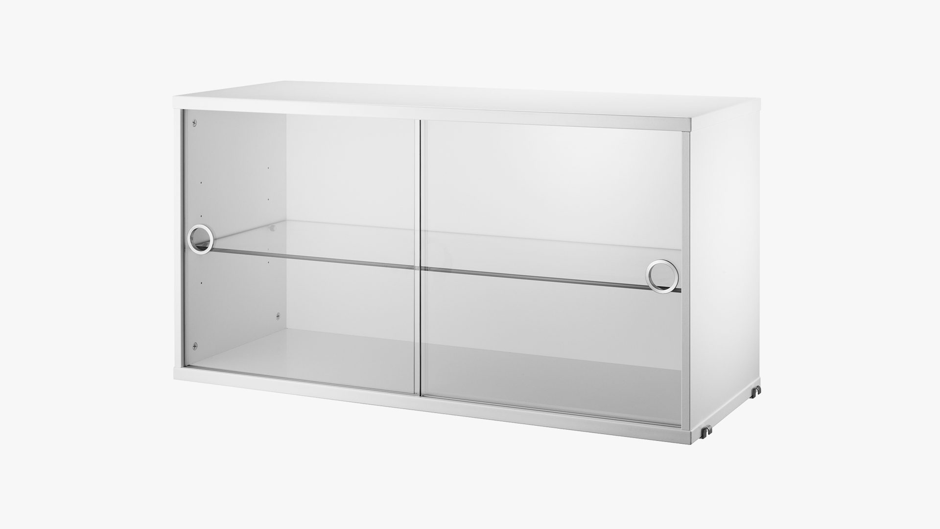 String® System Display Cabinet with Sliding Glass Doors