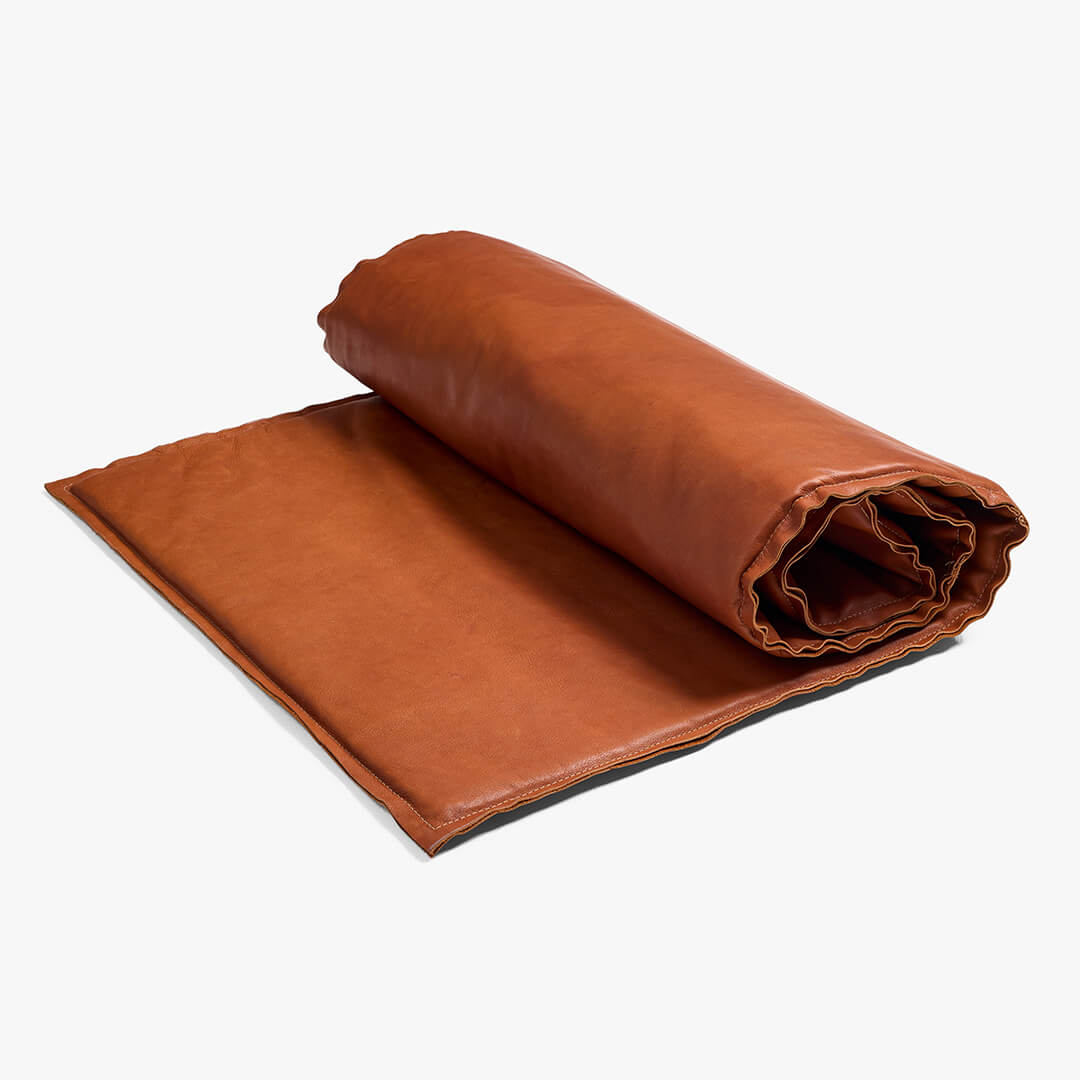 Meditation Mat | Hairlok & Tärnsjö wild nature leather upholstery | L1720mm x W650mm x D150mm